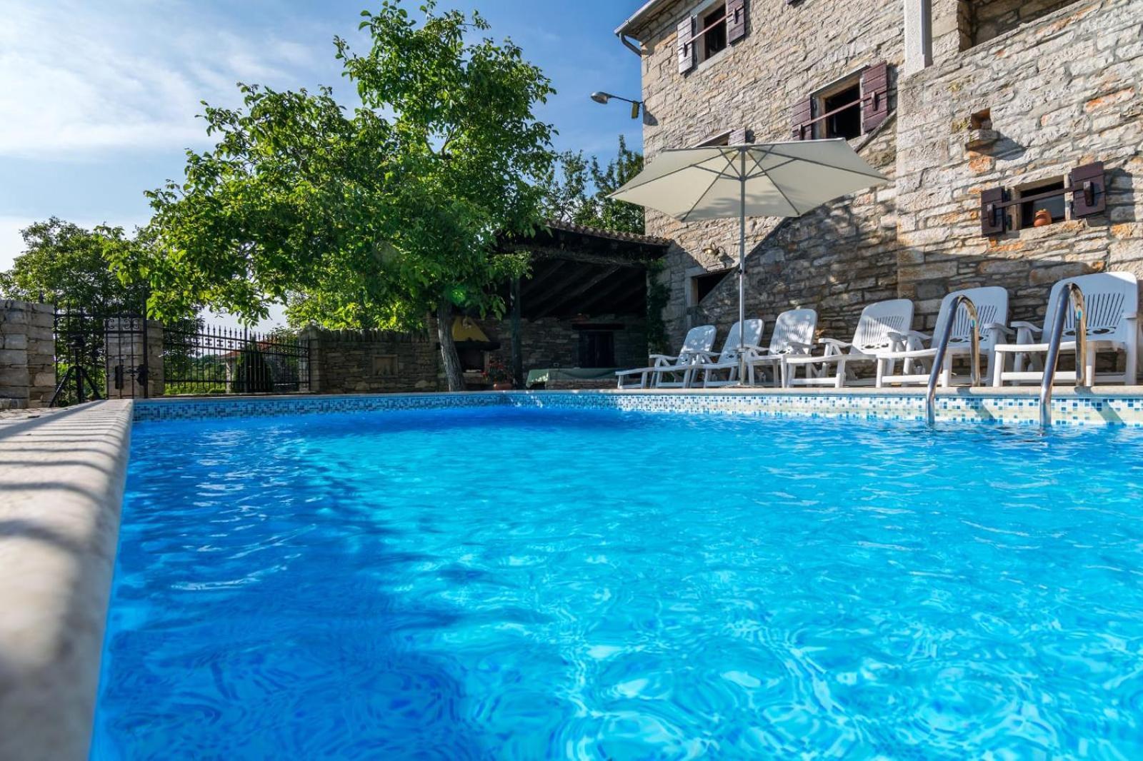 Rustic Villa Marija With Panoramic View In Zrenj Eksteriør bilde
